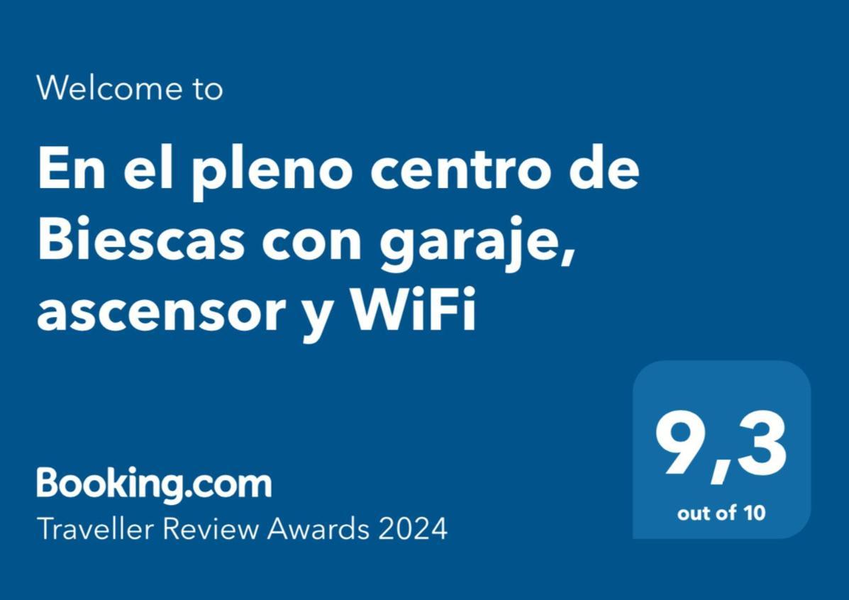 Ferienwohnung En El Pleno Centro De Biescas Con Garaje, Ascensor Y Wifi Exterior foto